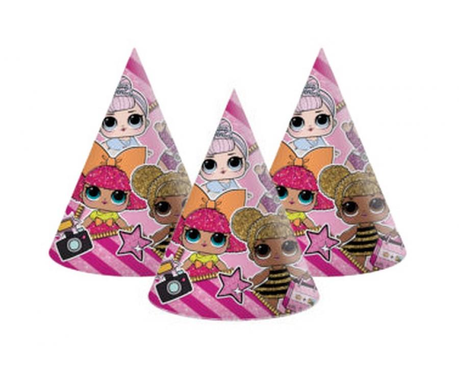 Party hats LOL Glitterati, 6 Stk.