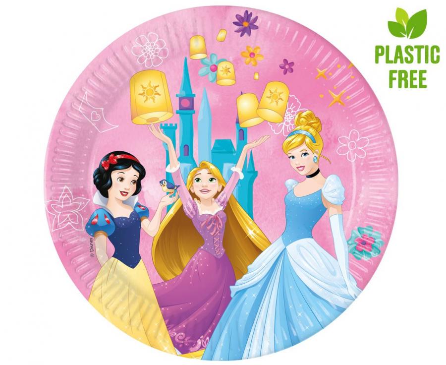 Pappteller Princess Live Your Story (next generations), 23 cm, 8 Stk.. (Kunststoff-free)