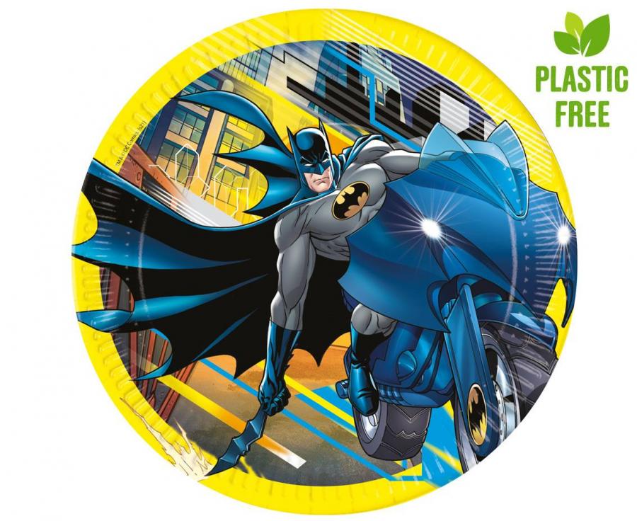Pappteller Batman Rogue Rage, next generation, 23 cm, 8 Stk. (Kunststoff-free)