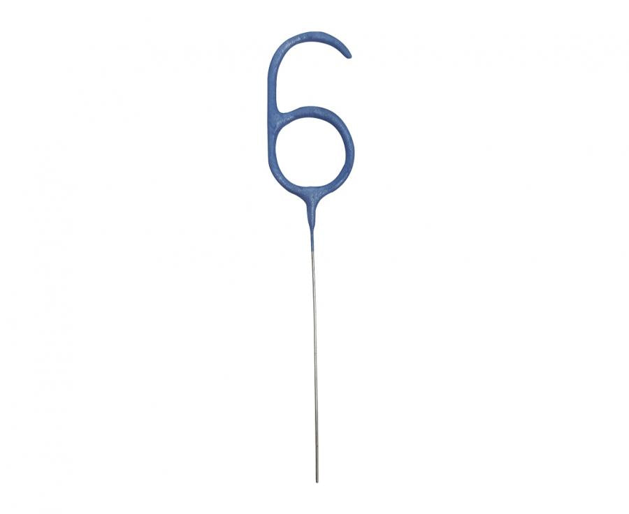 Wunderkerzen, number 6 Blau