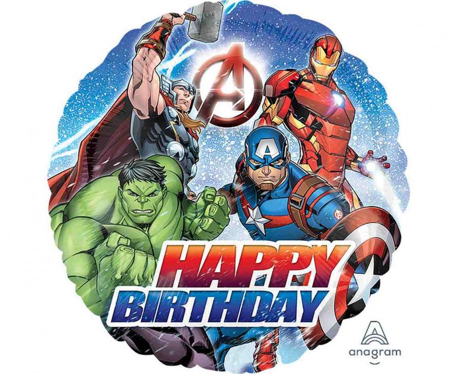 Folienballon 18" – Avengers Animated Birthday