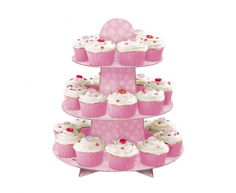 Cupcake stand, pastel Rosa