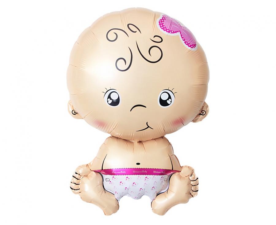 Folienballon Baby Girl – 37×55 cm (ohne Verpackung)