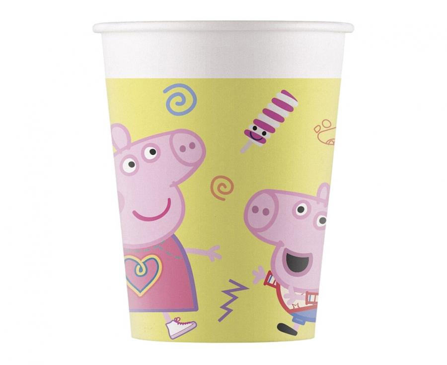 Paper Becher (WM), Peppa Pig (Hasbro), 200ml, 8 Stk. (SUP label)