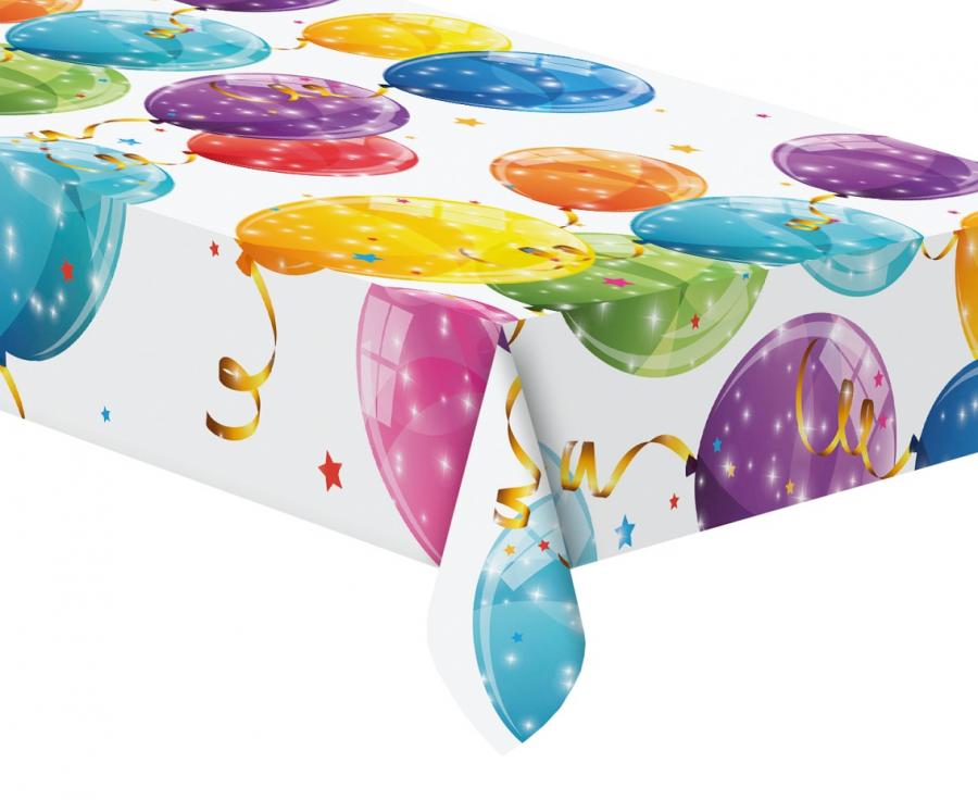 Kunststoff Tischtuch Sparkling Ballons 120x180 cm