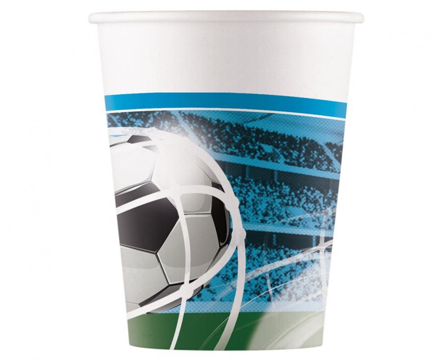 Paper Becher (WM) Soccer Fans, 200 ml, 8 Stk.