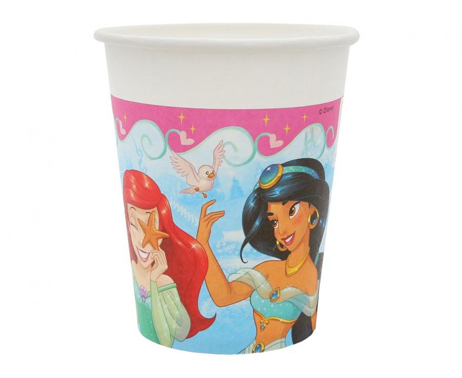 Paper Becher (WM), Princess Live Your Story, 200ml, 8 Stk.. (SUP label)