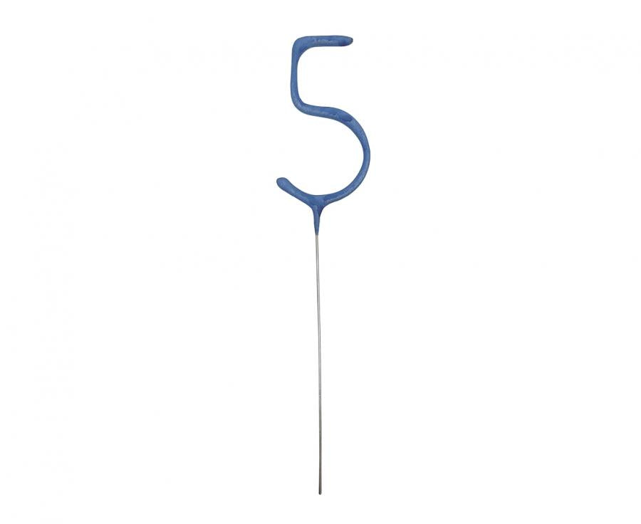Wunderkerzen, number 5, Blau