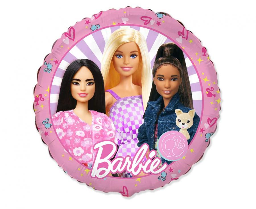 Folienballon 18" Rund – Barbie (ohne Verpackung)