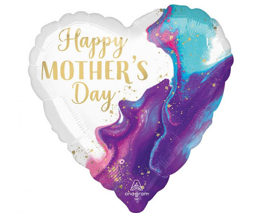 Folienballon 18" – Mother's Day Alluring Marble