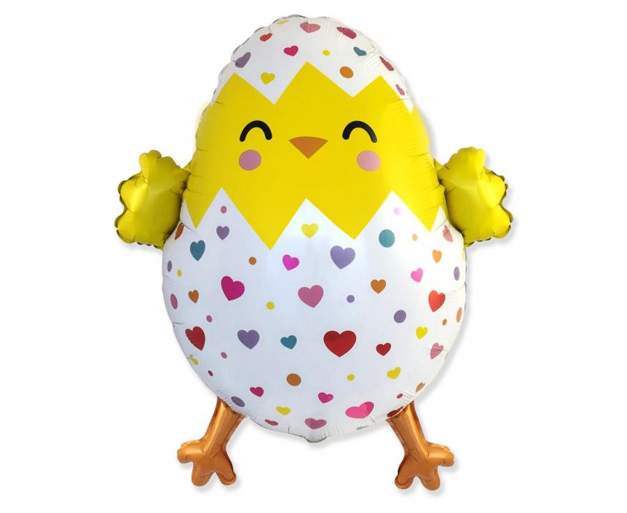 Folienballon 24" – Happy Chicken Ostern (ohne Verpackung)