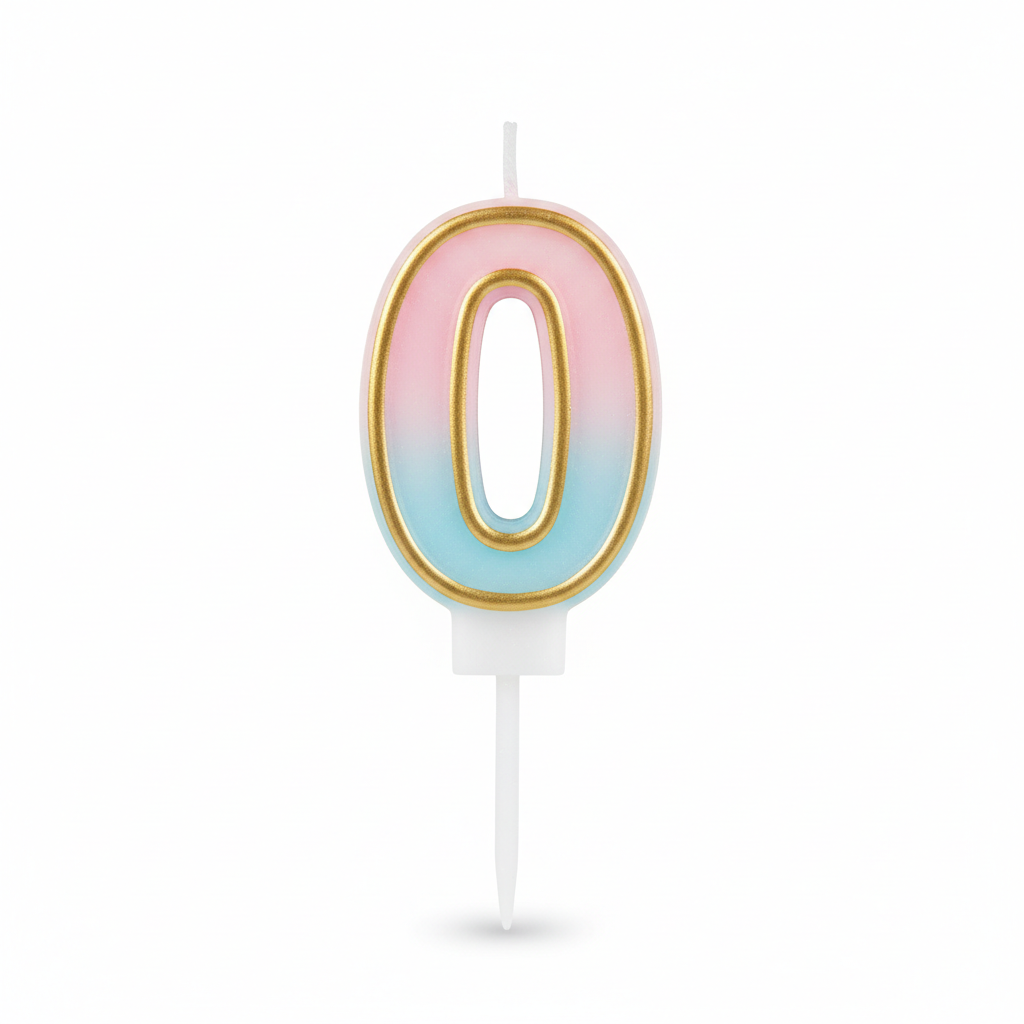 Zahlenkerzen Neon (0-9) – Bunte Geburtstagskerzen für Torten & Kuchen (4,4 cm)